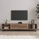 Mueble TV de melamina imitación madera 160 cm