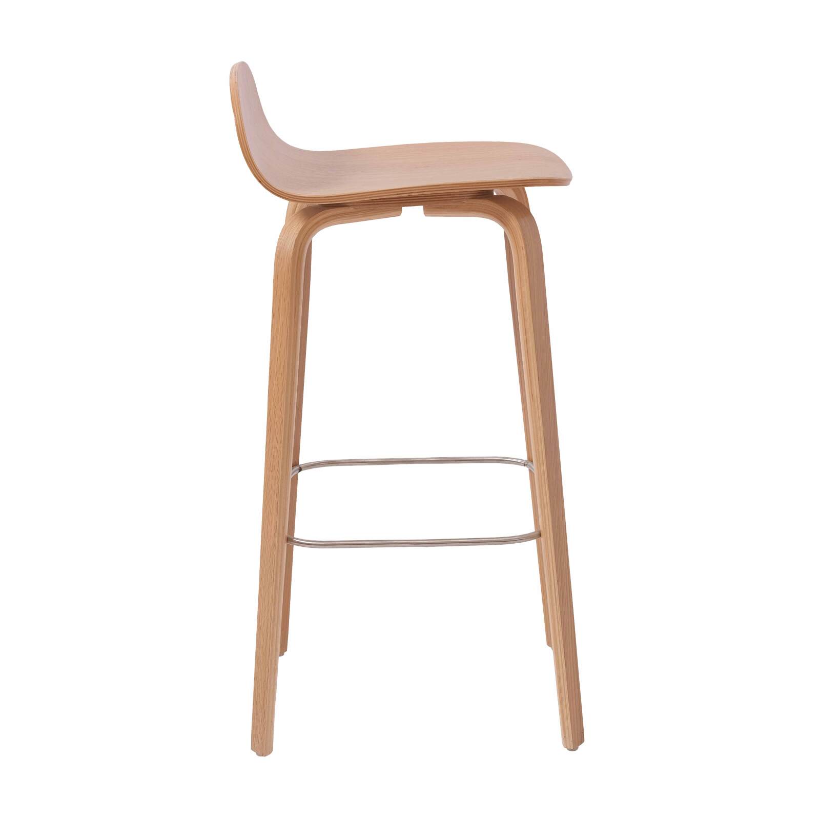 Silla alta de madera contrachapada