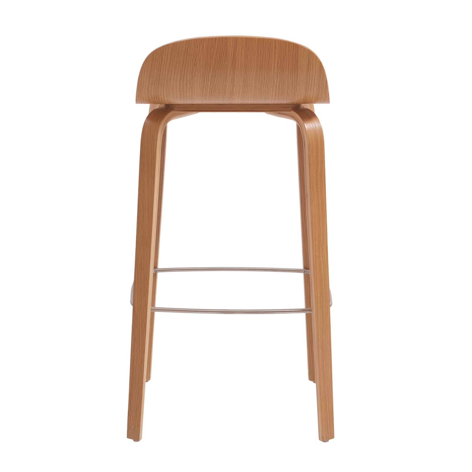 Silla alta de madera contrachapada