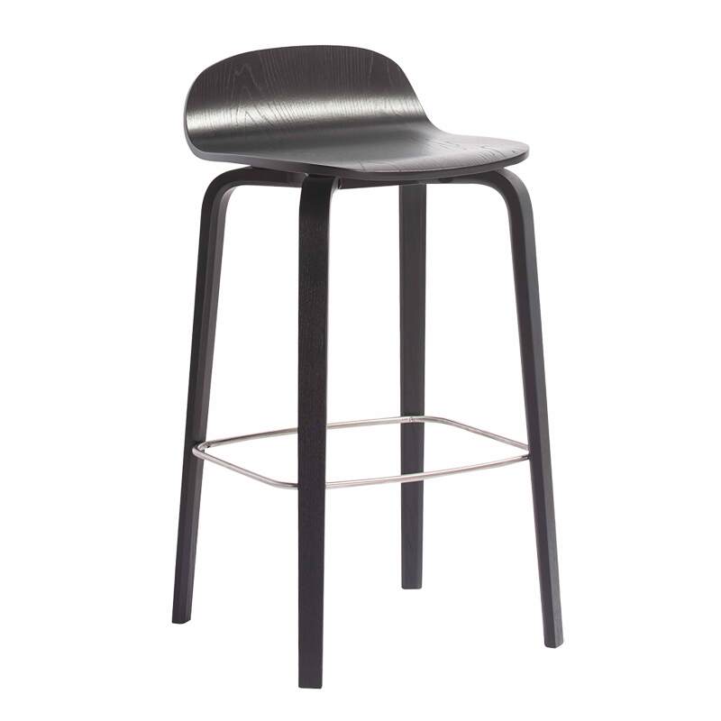 Silla alta de madera contrachapada