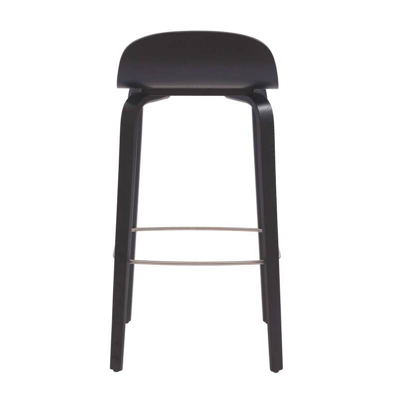 Silla alta de madera contrachapada