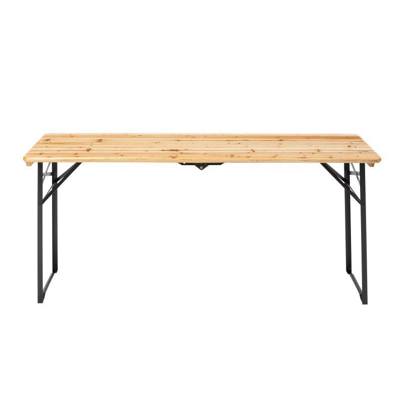 Mesa plegable de madera para restaurante de 180 cm