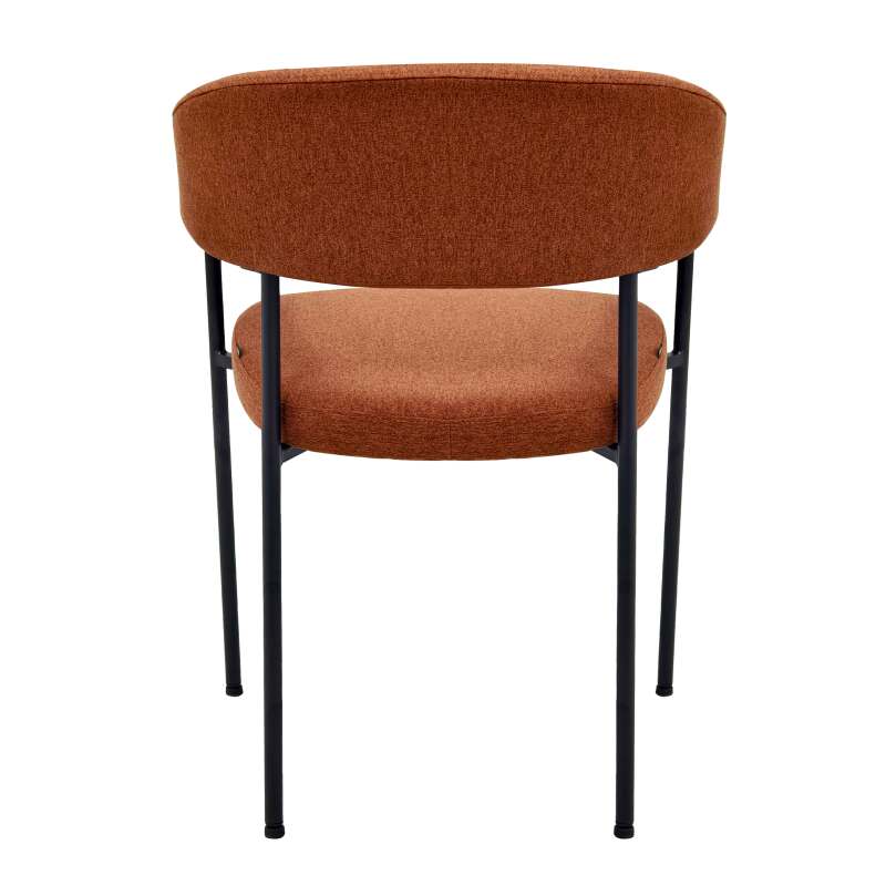 Juego de 2 sillas de madera contrachapada y tela con reposabrazos (3/6)