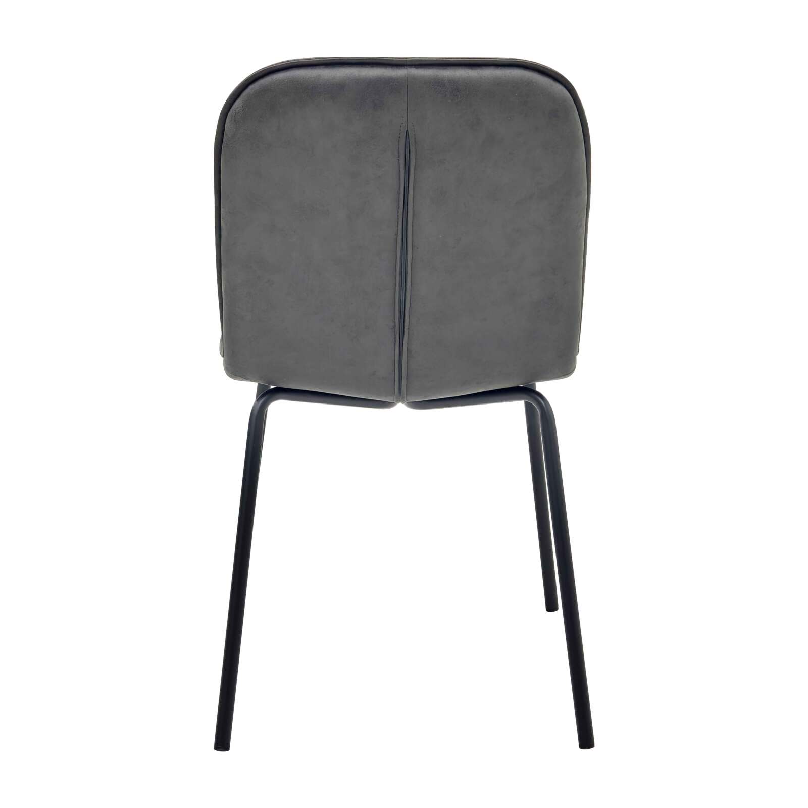 Lote de 2 sillas de metal y textil revestido