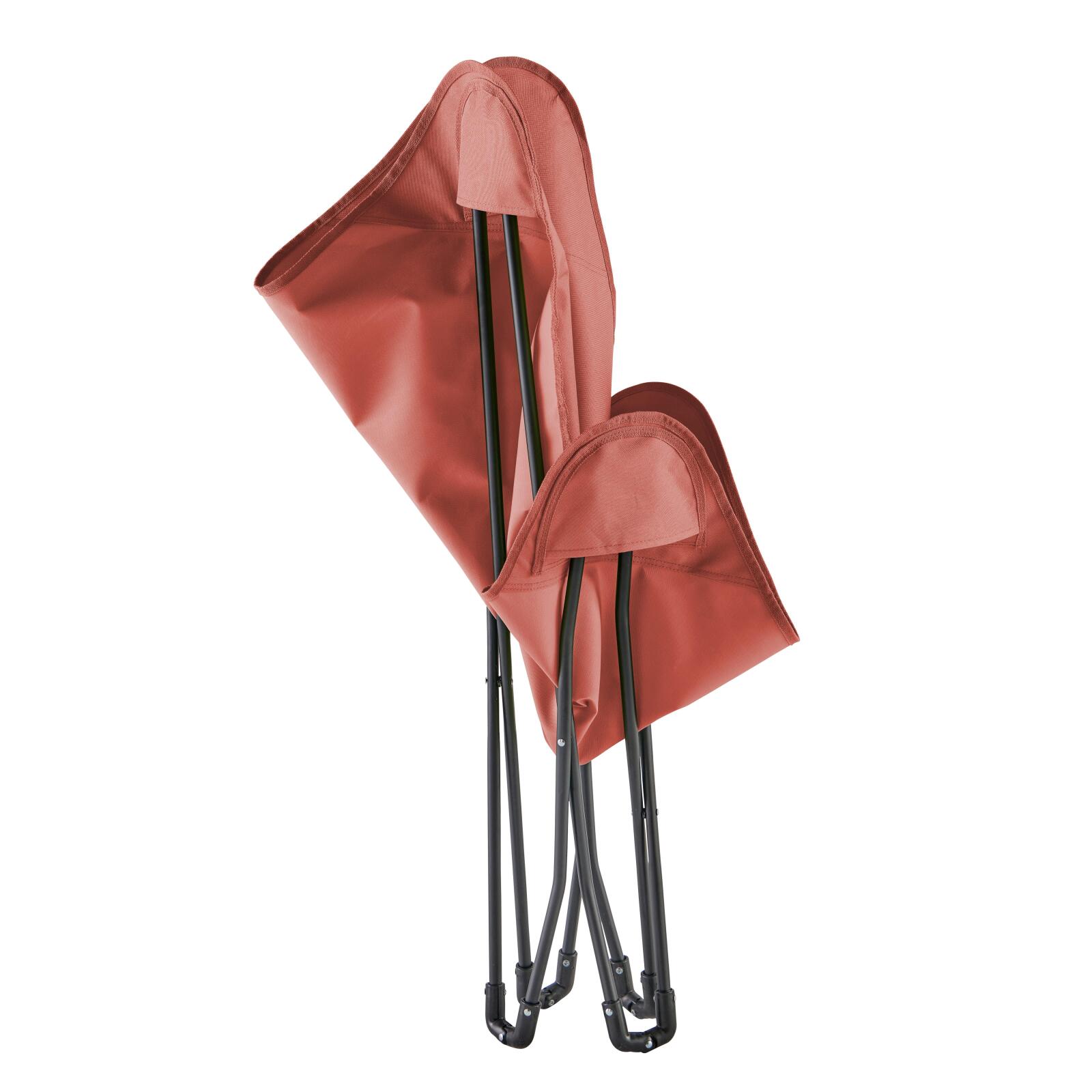 Juego de 2 sillas mariposa plegables