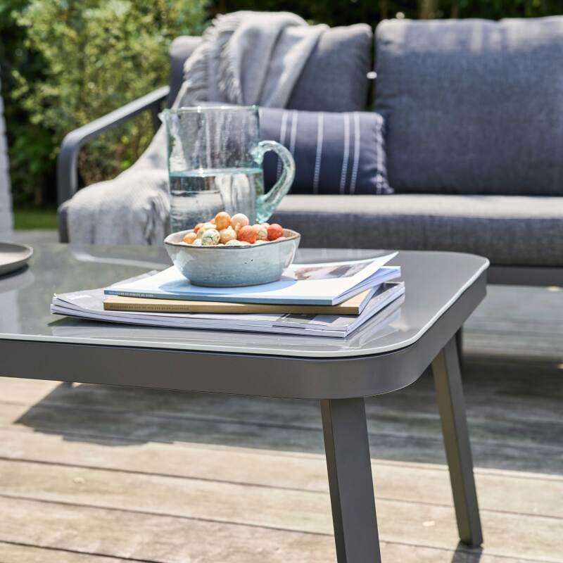 Conjunto de muebles de jardín de aluminio de 5 plazas