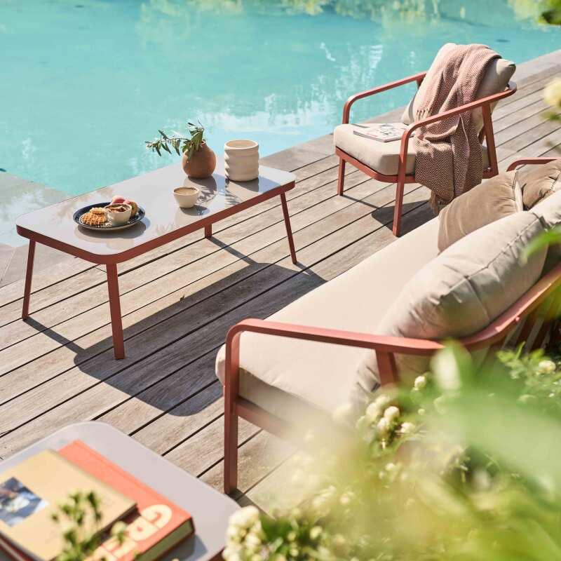 Conjunto de muebles de jardín de aluminio de 5 plazas (2/7)