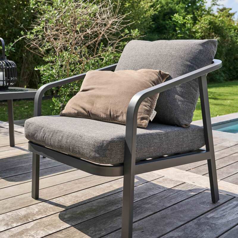 Conjunto de muebles de jardín de aluminio de 5 plazas