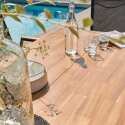 Mesa de jardín rectangular de madera de acacia