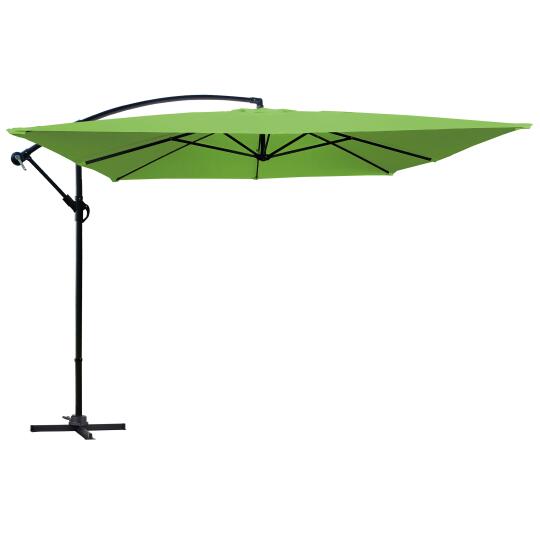Sombrilla colgante reclinable y cuadrada 3 x 3 m
