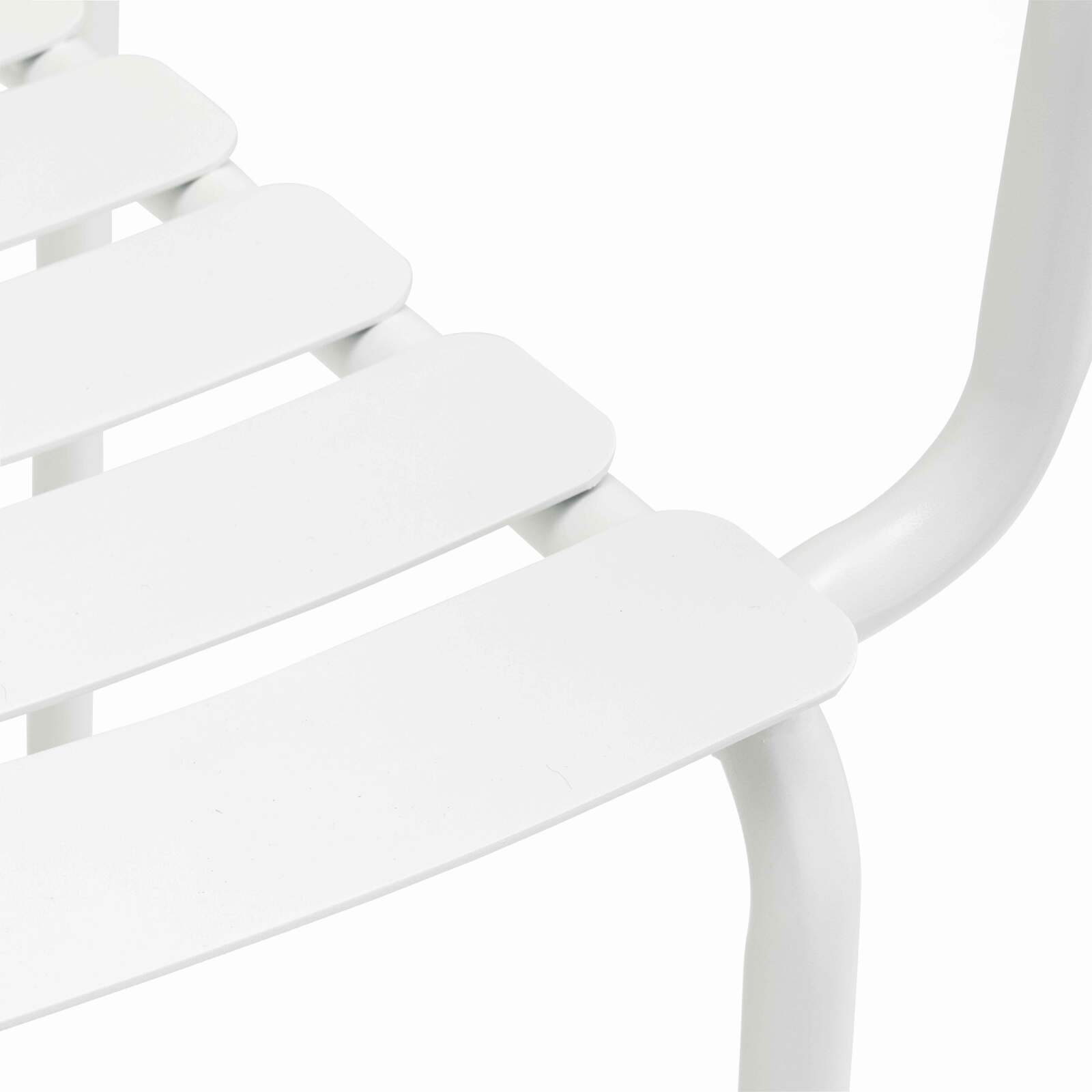 Silla de terraza con reposabrazos de aluminio