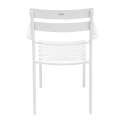Silla de terraza con reposabrazos de aluminio