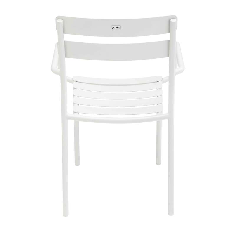 Silla de terraza con reposabrazos de aluminio (4/7)