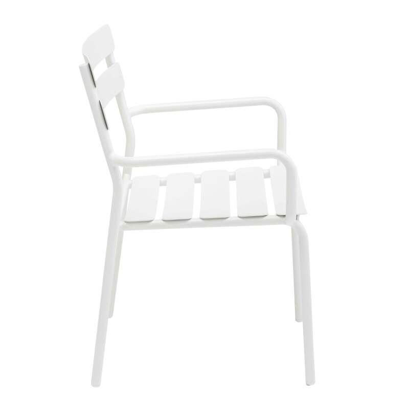 Silla de terraza con reposabrazos de aluminio (5/7)