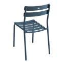 Silla de terraza con reposabrazos de aluminio