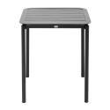 Mesa cuadrada apilable de aluminio para terraza 70 x 70 cm