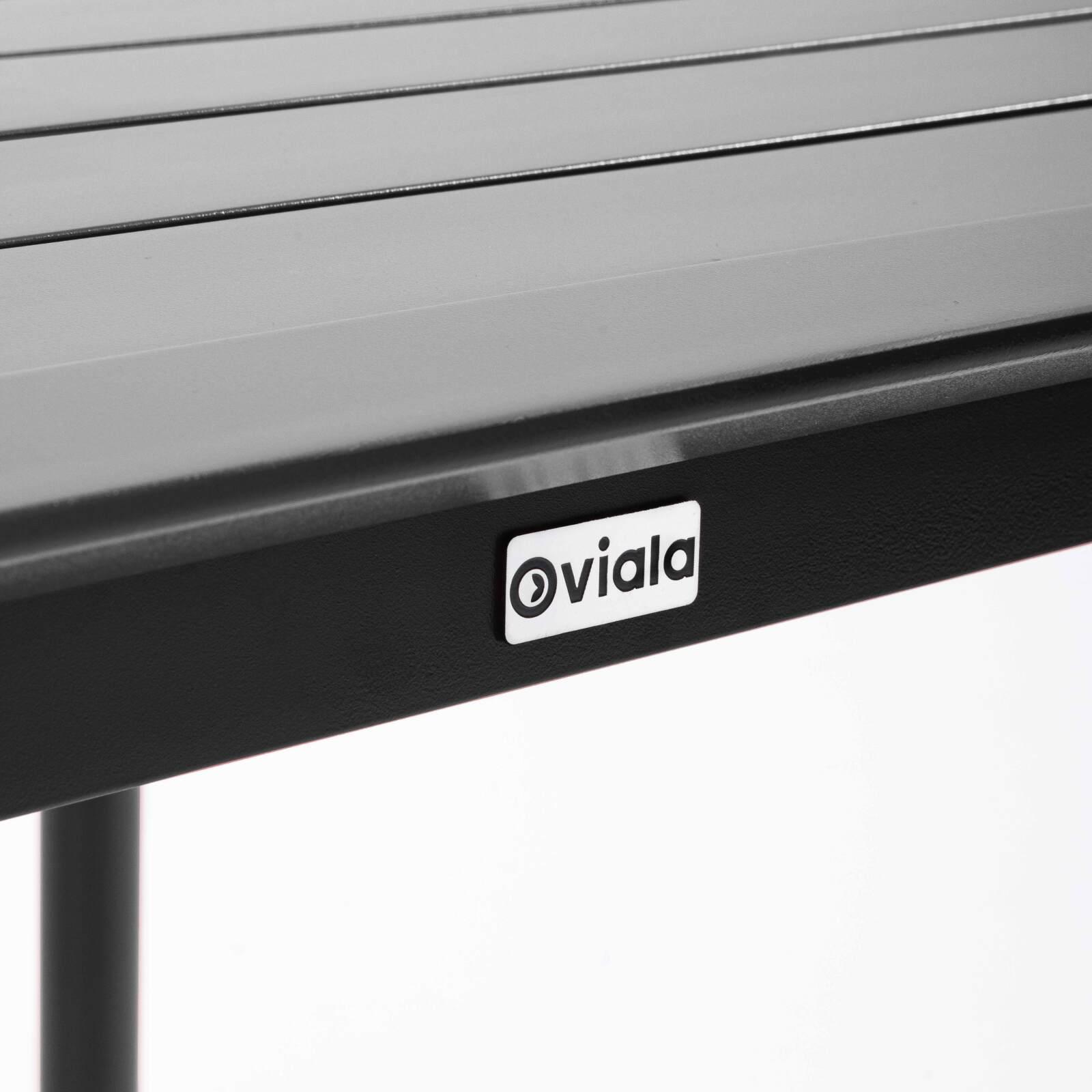 Mesa cuadrada apilable de aluminio para terraza 70 x 70 cm