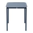 Mesa cuadrada apilable de aluminio para terraza 70 x 70 cm
