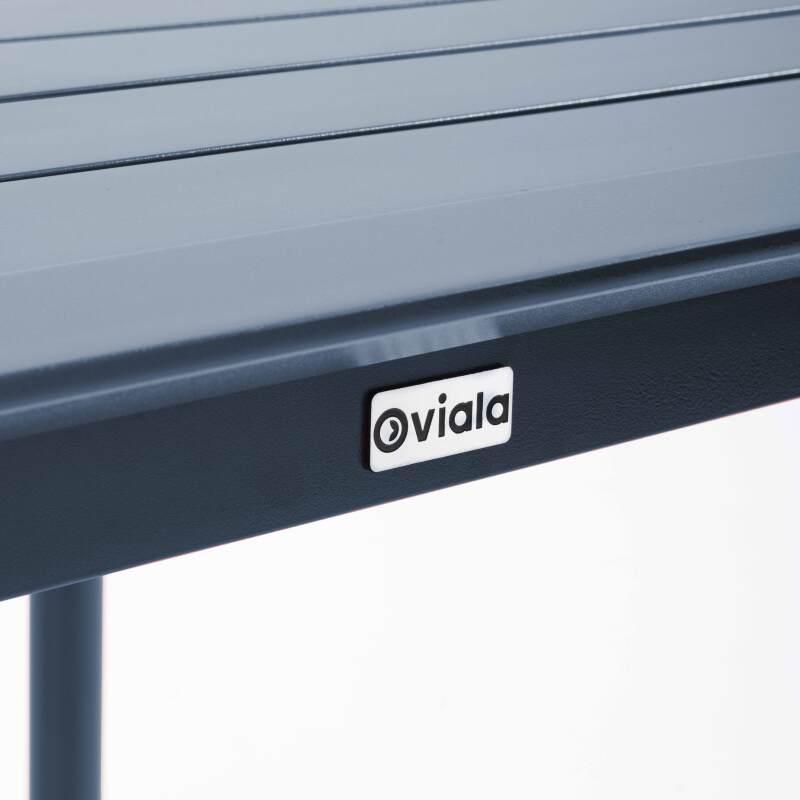 Mesa cuadrada apilable de aluminio para terraza 70 x 70 cm (6/7)