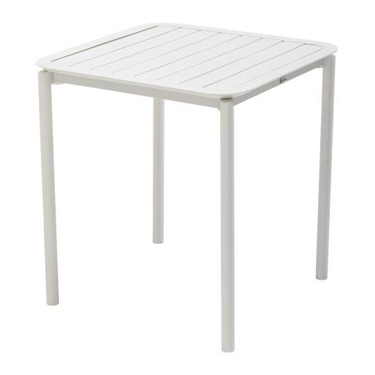 Mesa cuadrada apilable de aluminio para terraza 70 x 70 cm