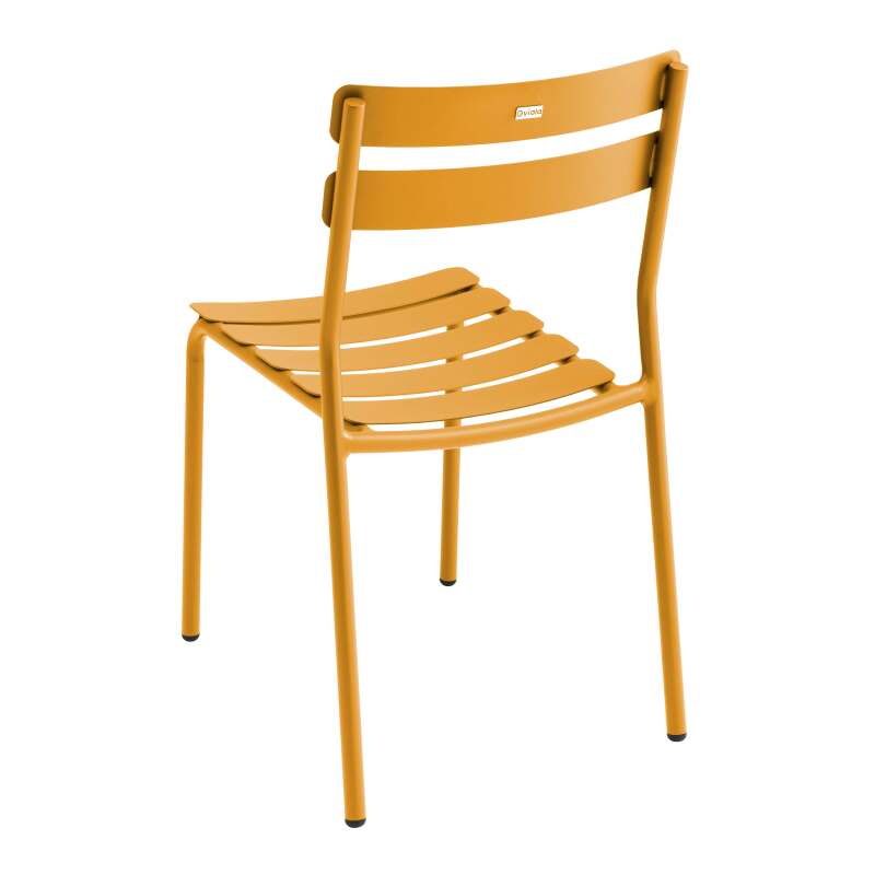 Mesa de terraza cuadrada 70 x 70 cm y 2 sillas de aluminio (5/7)