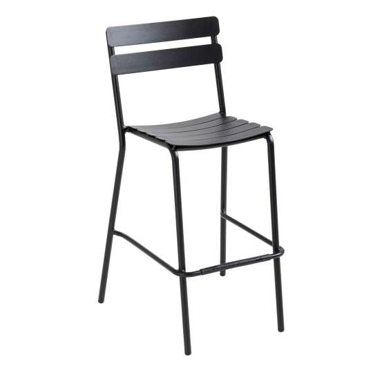 Silla alta de jardín de aluminio | Oviala