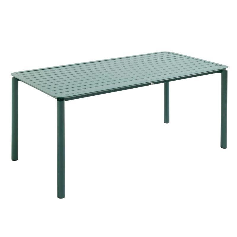 Mesa de terraza rectangular 185 x 92 cm y 8 sillas con reposabrazos de aluminio (5/7)