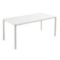 Mesa de terraza rectangular 185 x 92 cm y 8 sillas de aluminio
