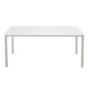 Mesa de terraza rectangular 185 x 92 cm y 8 sillas de aluminio