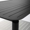 Mesa de terraza rectangular 185 x 92 cm y 8 sillas de aluminio