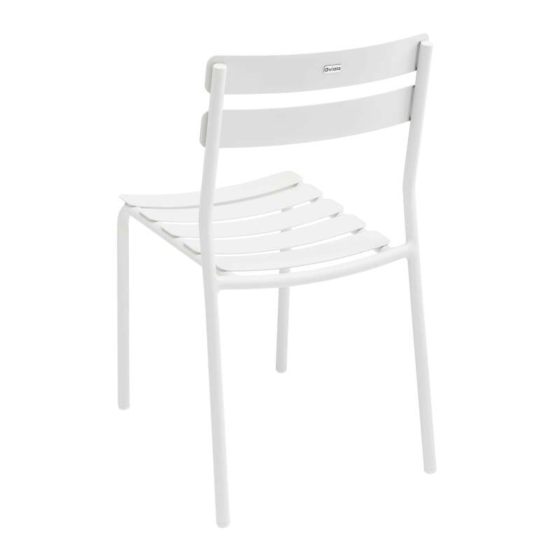 Mesa de terraza rectangular 185 x 92 cm y 8 sillas de aluminio