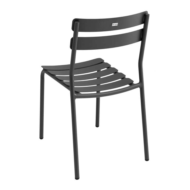 Mesa de terraza rectangular 185 x 92 cm y 8 sillas de aluminio