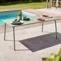 Mesa de jardín de metal 8 personas 180x90 cm - Lifestyle