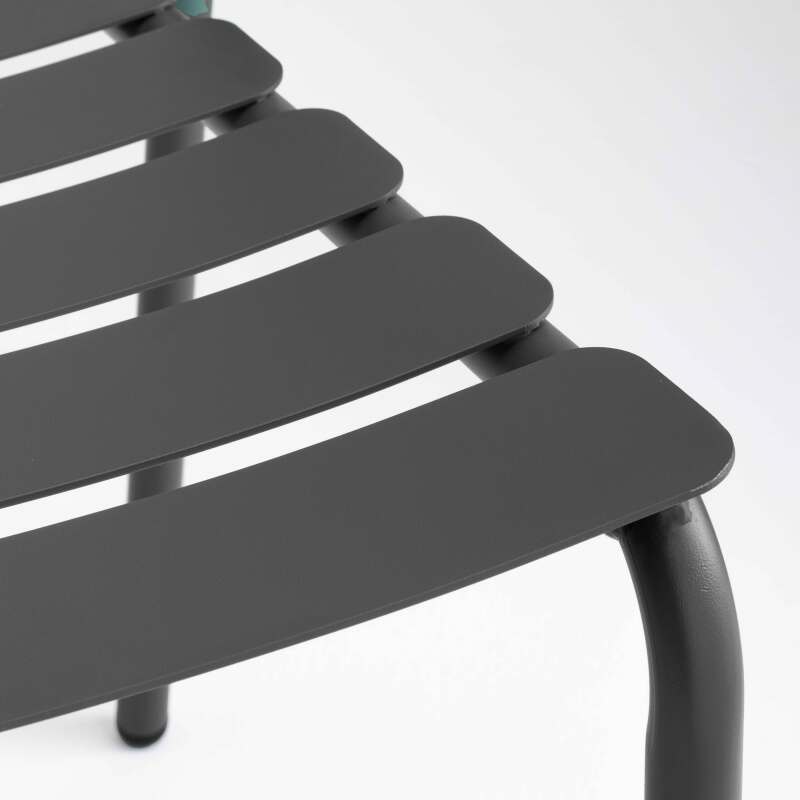 Mesa de terraza rectangular 185 x 92 cm y 8 sillas de aluminio