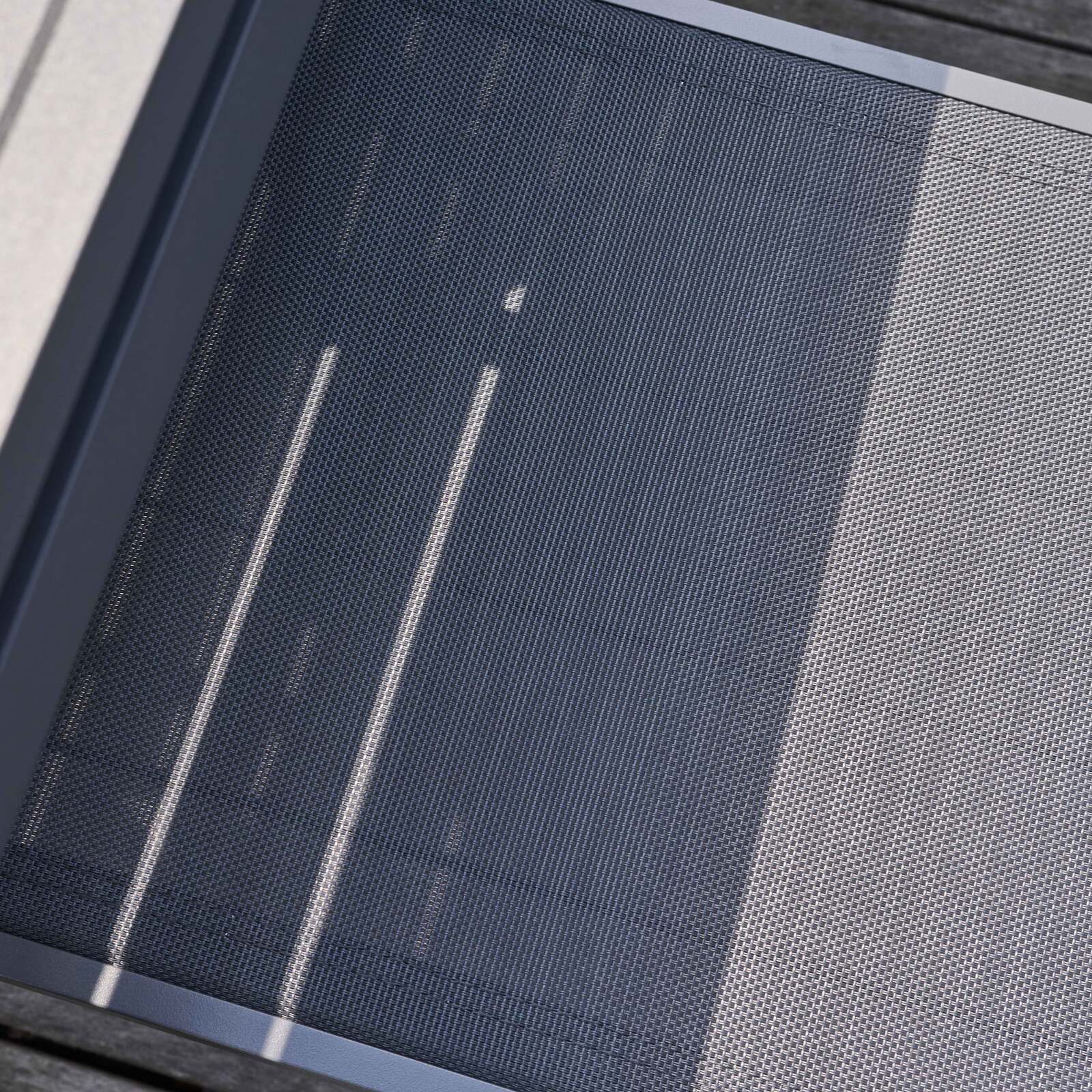 Mesa de jardín rectangular extensible de aluminio con 6 sillas y 2 sillas con reposabrazos Mesa de jardín rectangular extensible de aluminio con 6 sillas y 2 sillas con reposabrazos