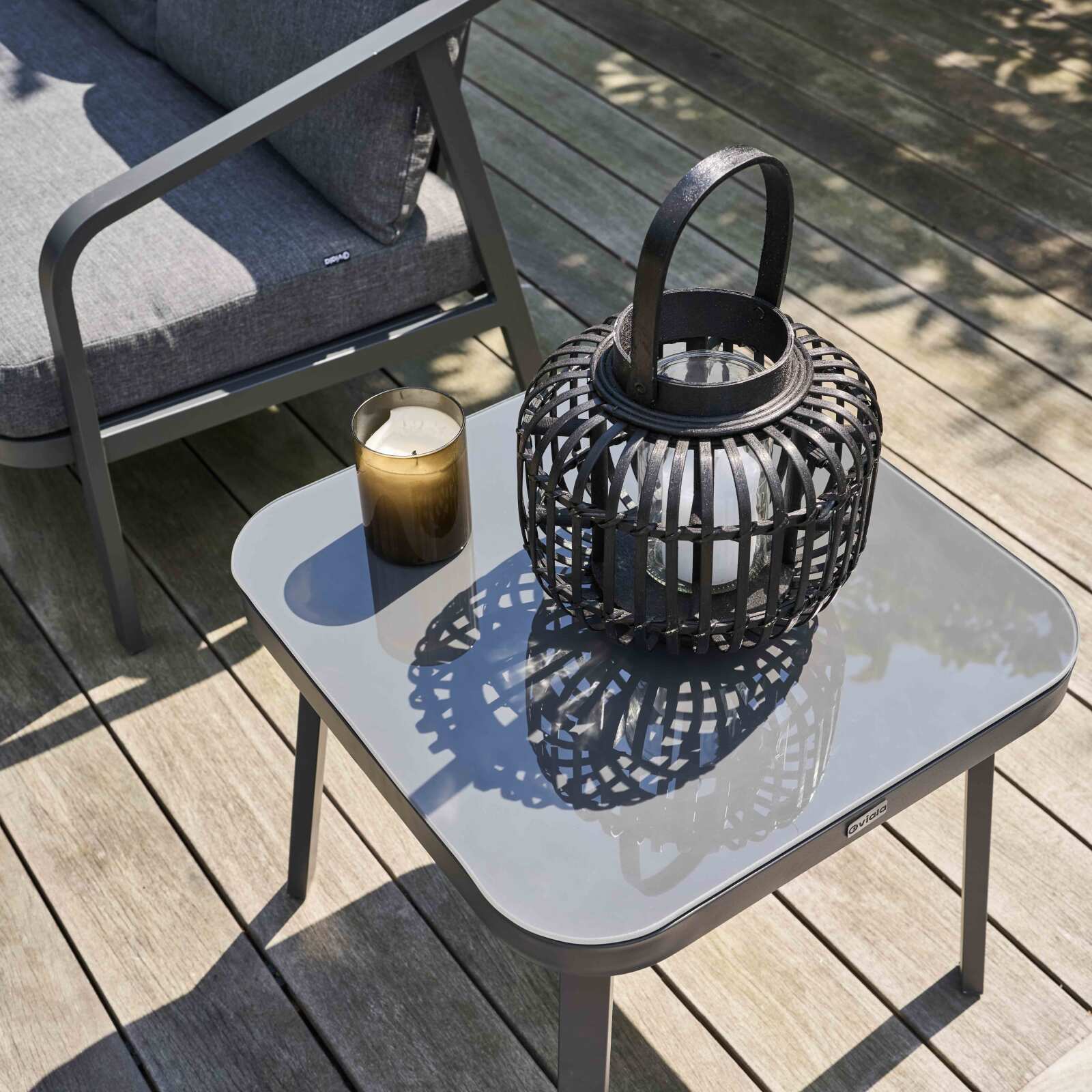 Conjunto de muebles de jardín de aluminio de 5 plazas