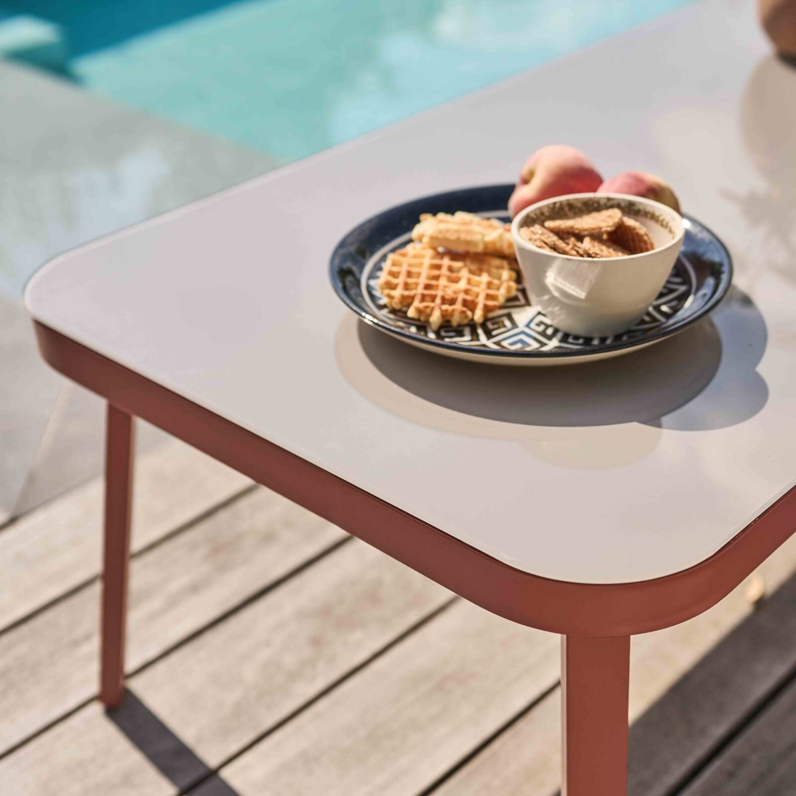 Conjunto de muebles de jardín de aluminio de 5 plazas