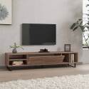 Mueble TV de melamina imitación madera 160 cm