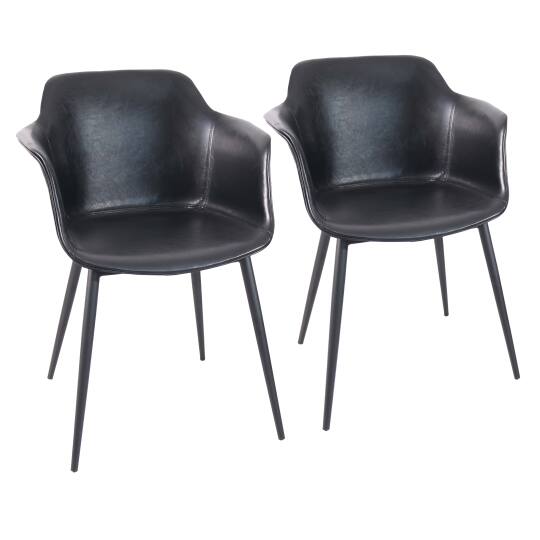 Conjunto de 2 sillones industriales en acero y textil revestido. | Oviala