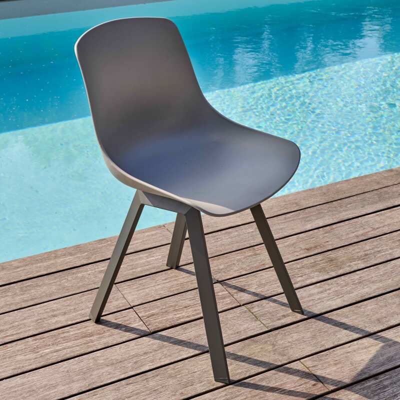 Lote de 4 sillas de jardín de estilo escandinavo