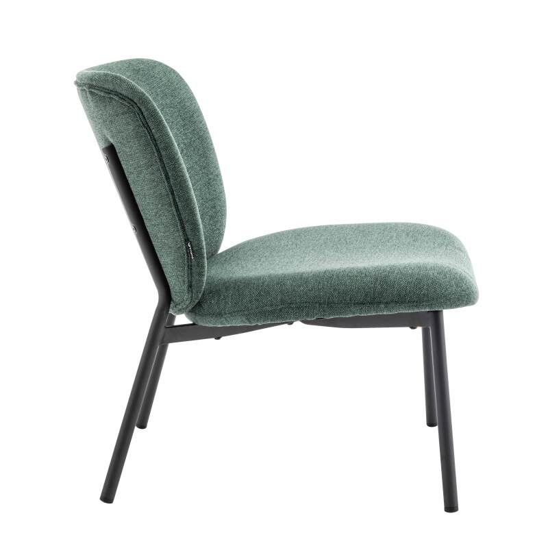 Lote de 2 sillones de acero y tela (3/6)