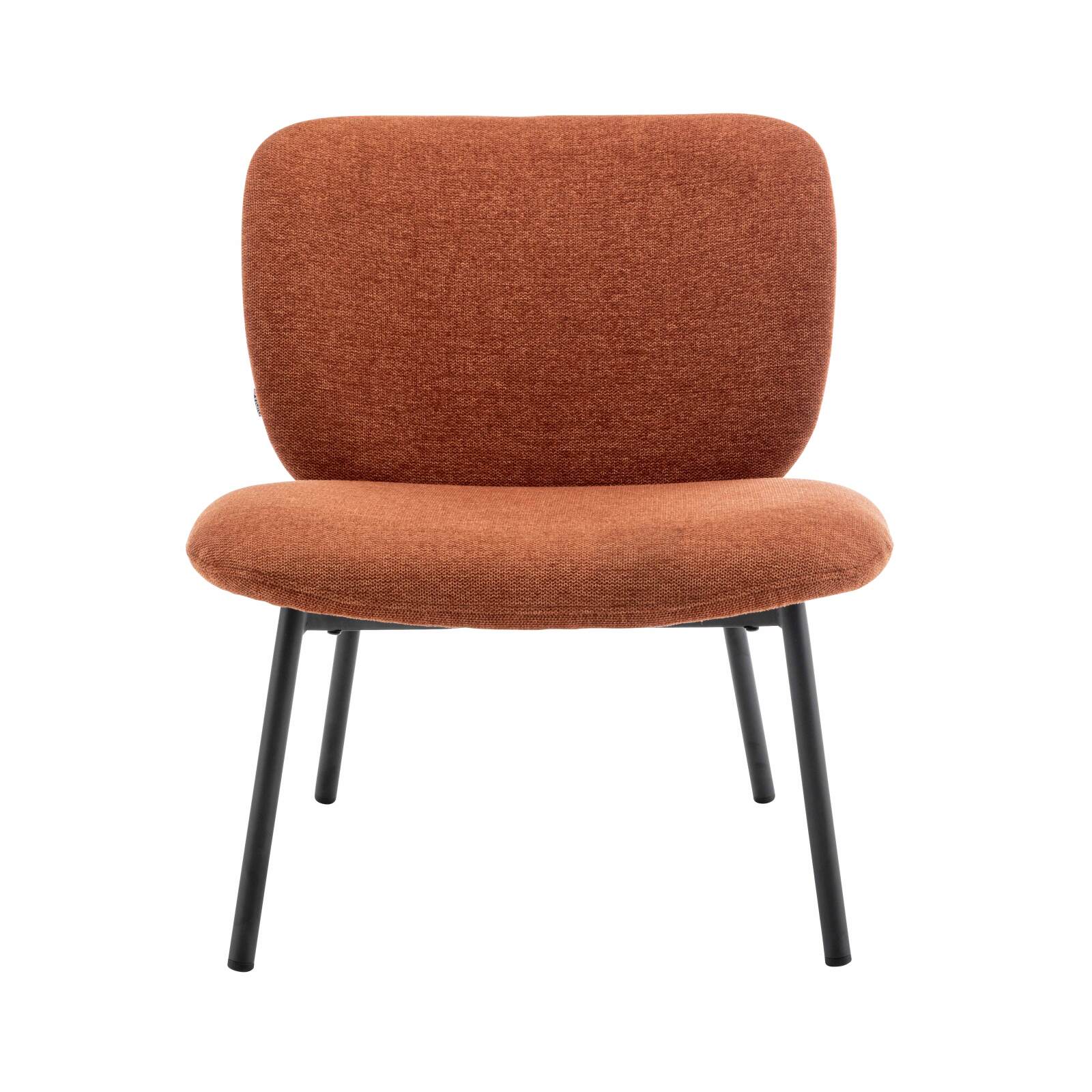 Lote de 2 sillones de acero y tela