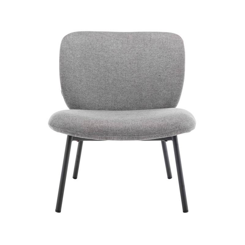 Lote de 2 sillones de acero y tela