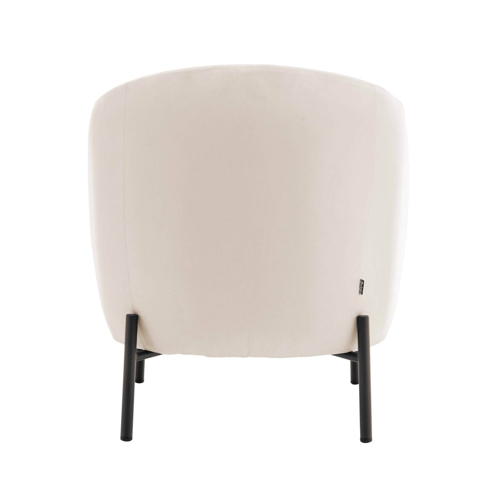 Sillón reclinable de metal y tela