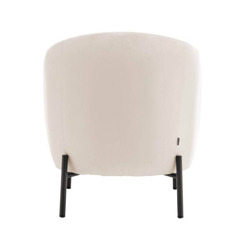 Sillón reclinable de metal y tela (3/6)