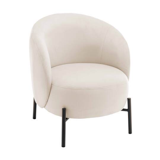 Sillón relax de tela y metal | Oviala