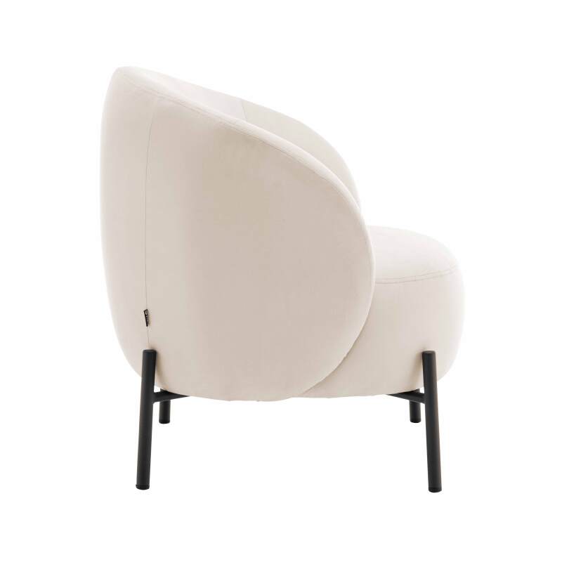 Sillón reclinable de metal y tela (2/6)