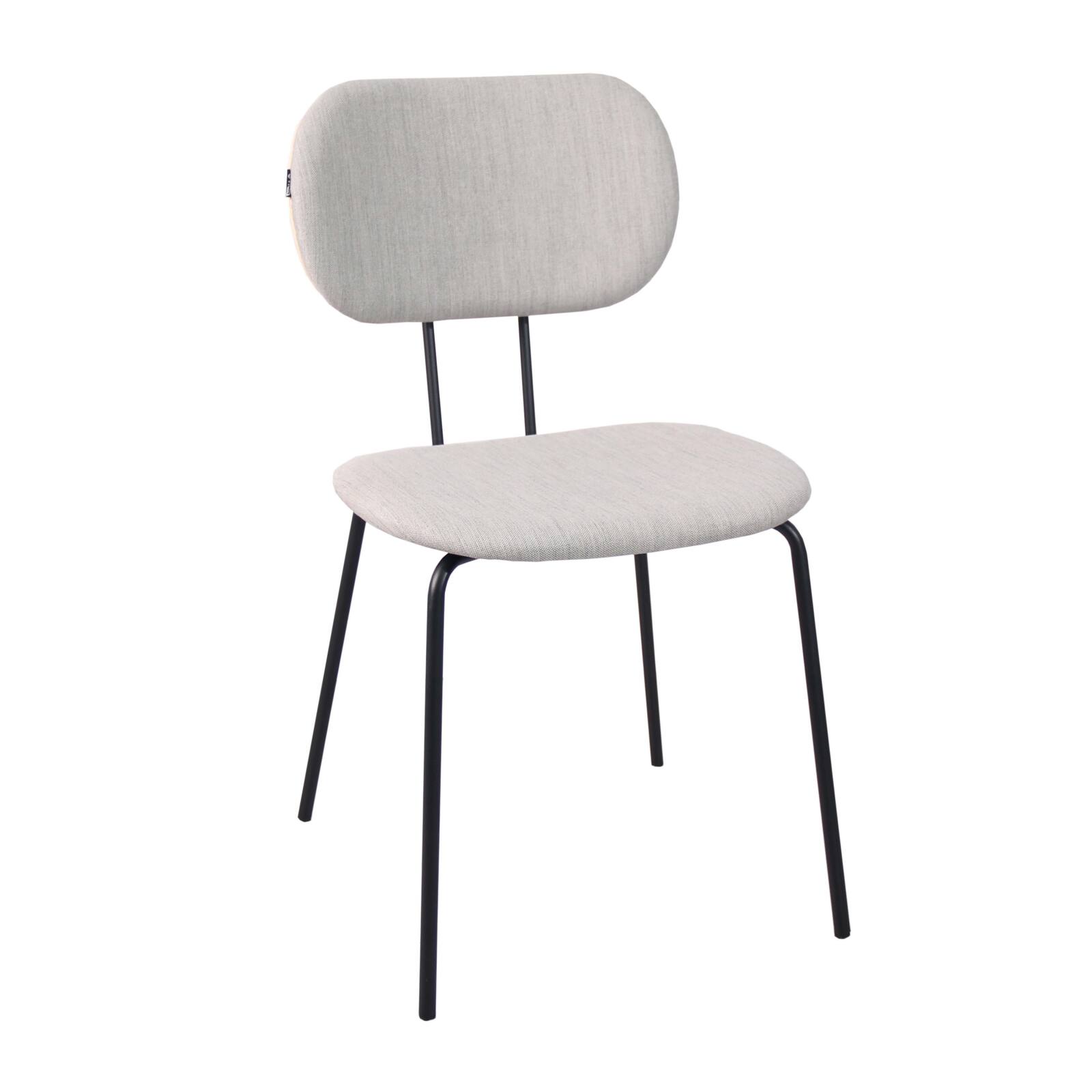 Conjunto de 2 sillas de diseño en acero y madera Conjunto de 2 sillas de diseño en acero y madera