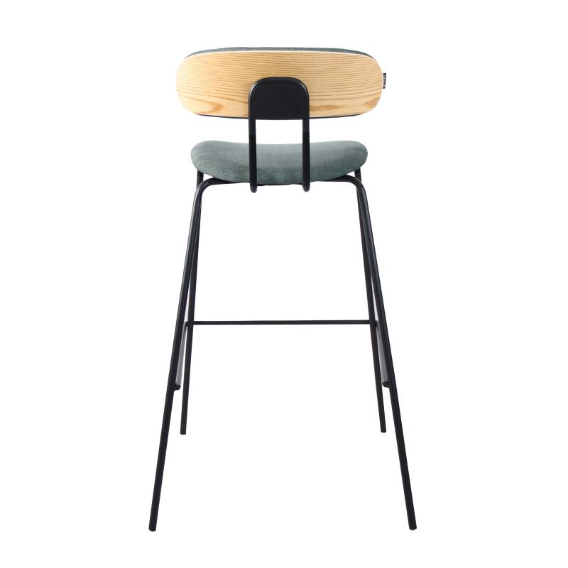 Conjunto de 2 tronas en acero y madera