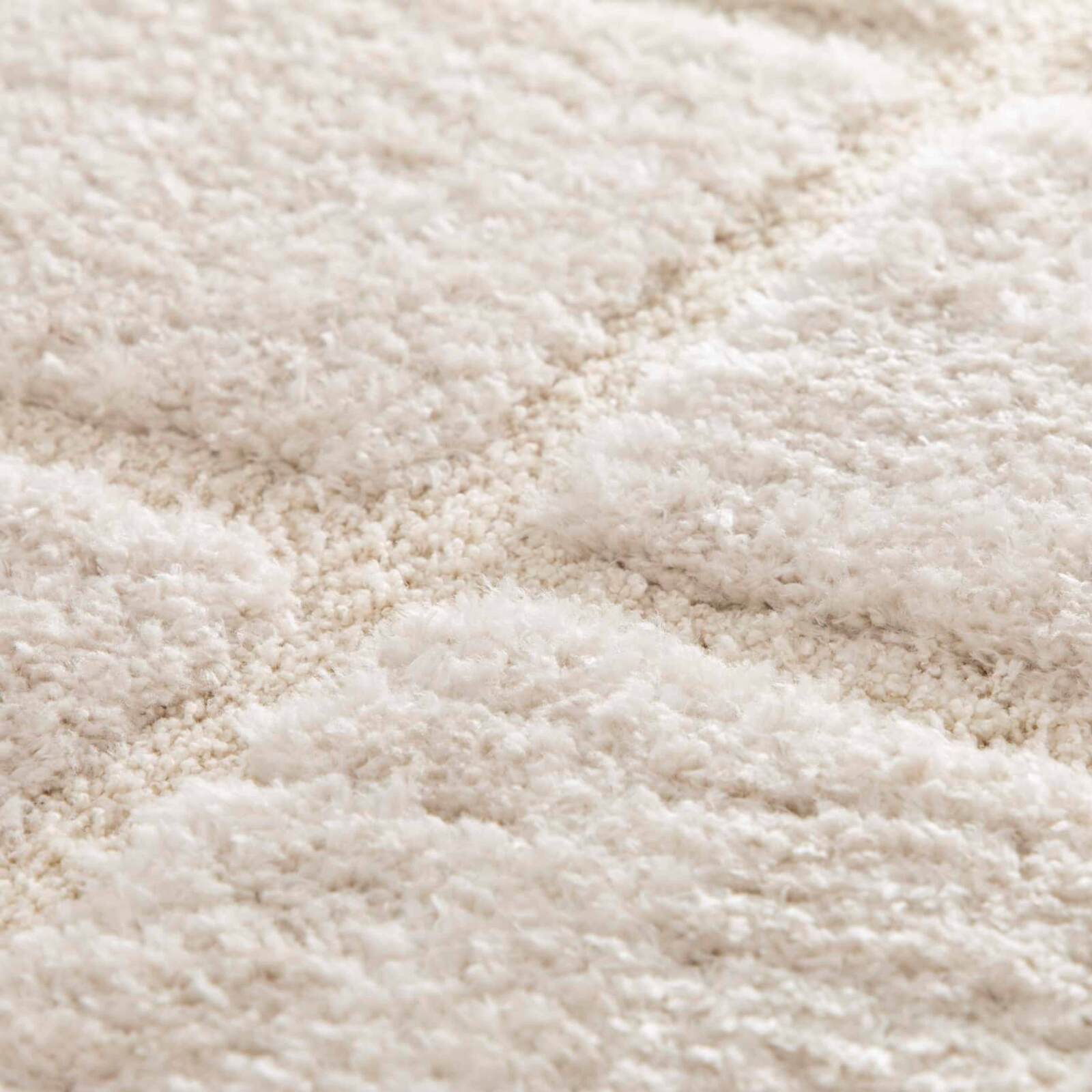 Alfombra shaggy rectangular de poliéster reciclado